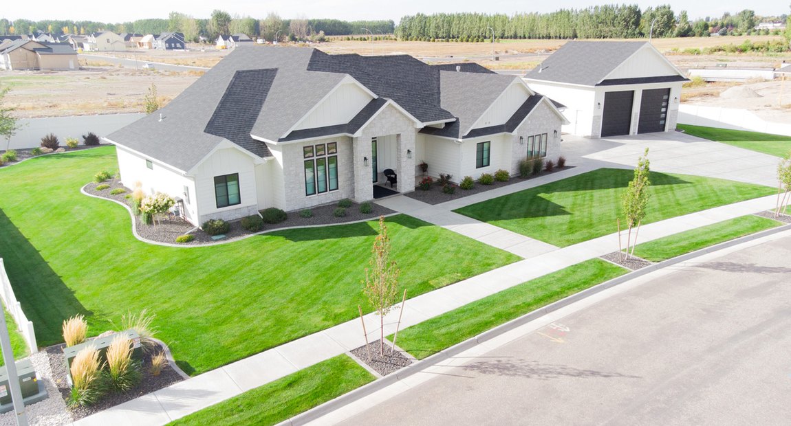Finished B&K landscape and home in Eastern Idaho